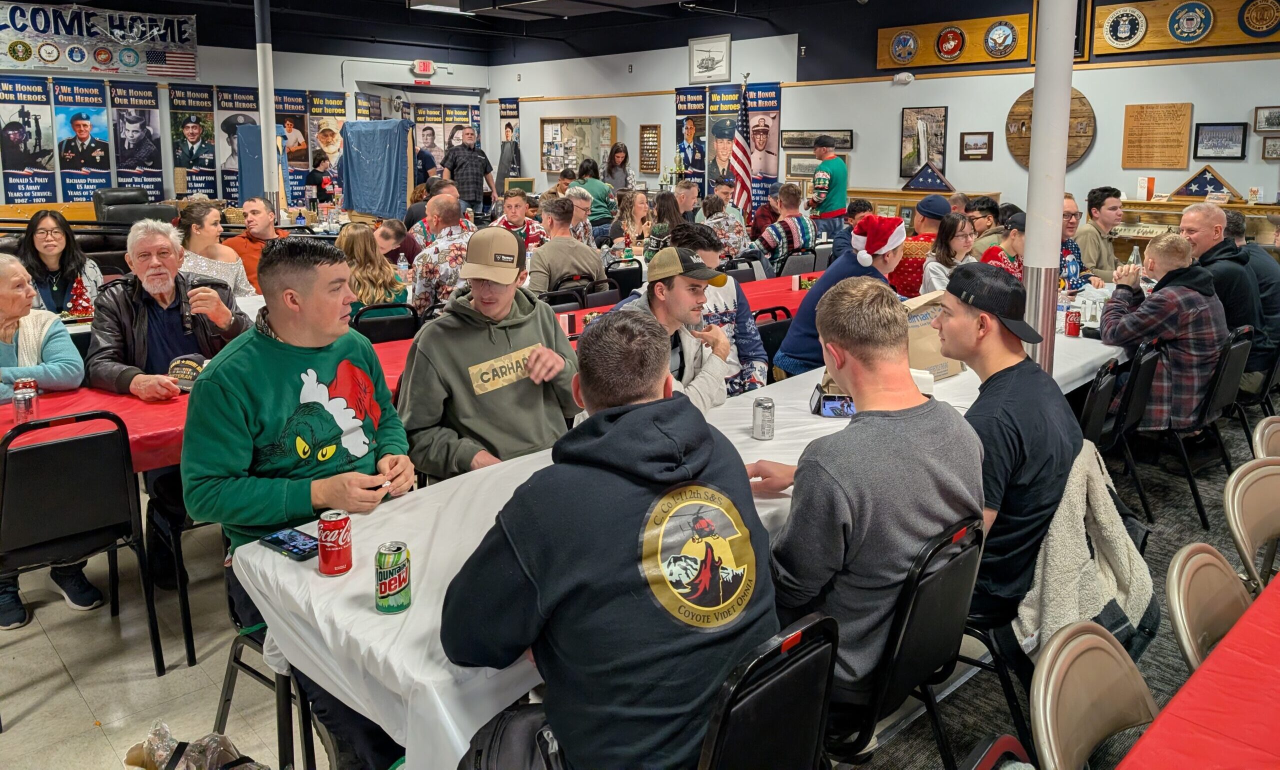 Holiday party for our Army National Guard unit
