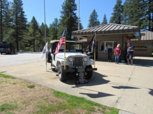 Shore Patrol Jeep at Nason Creek rest area.