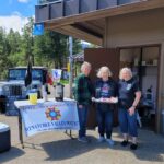 Auxiliary members at Nason Creek Rest Area, Aug 2024