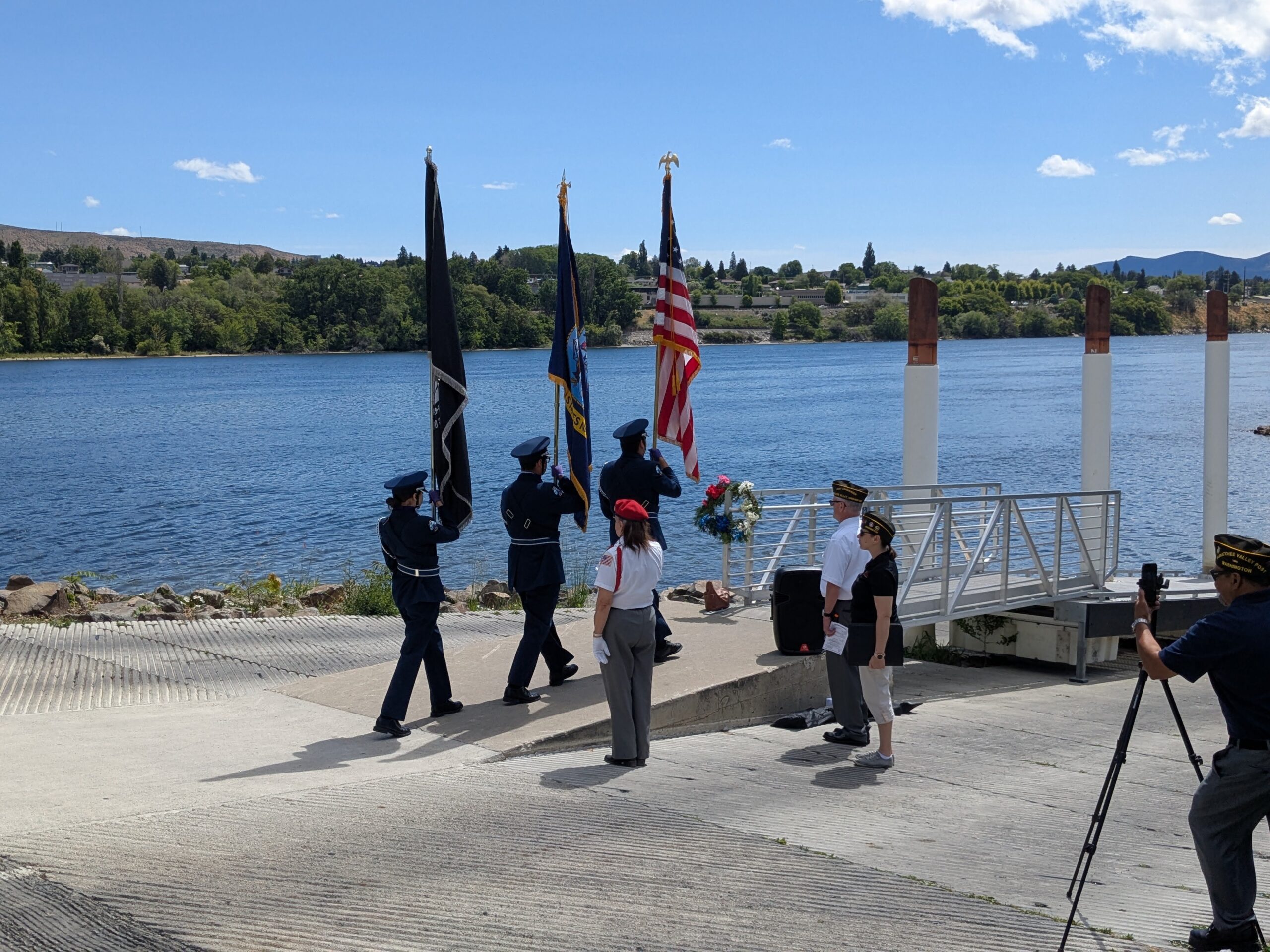 Boat launch jrotc colorguard 2