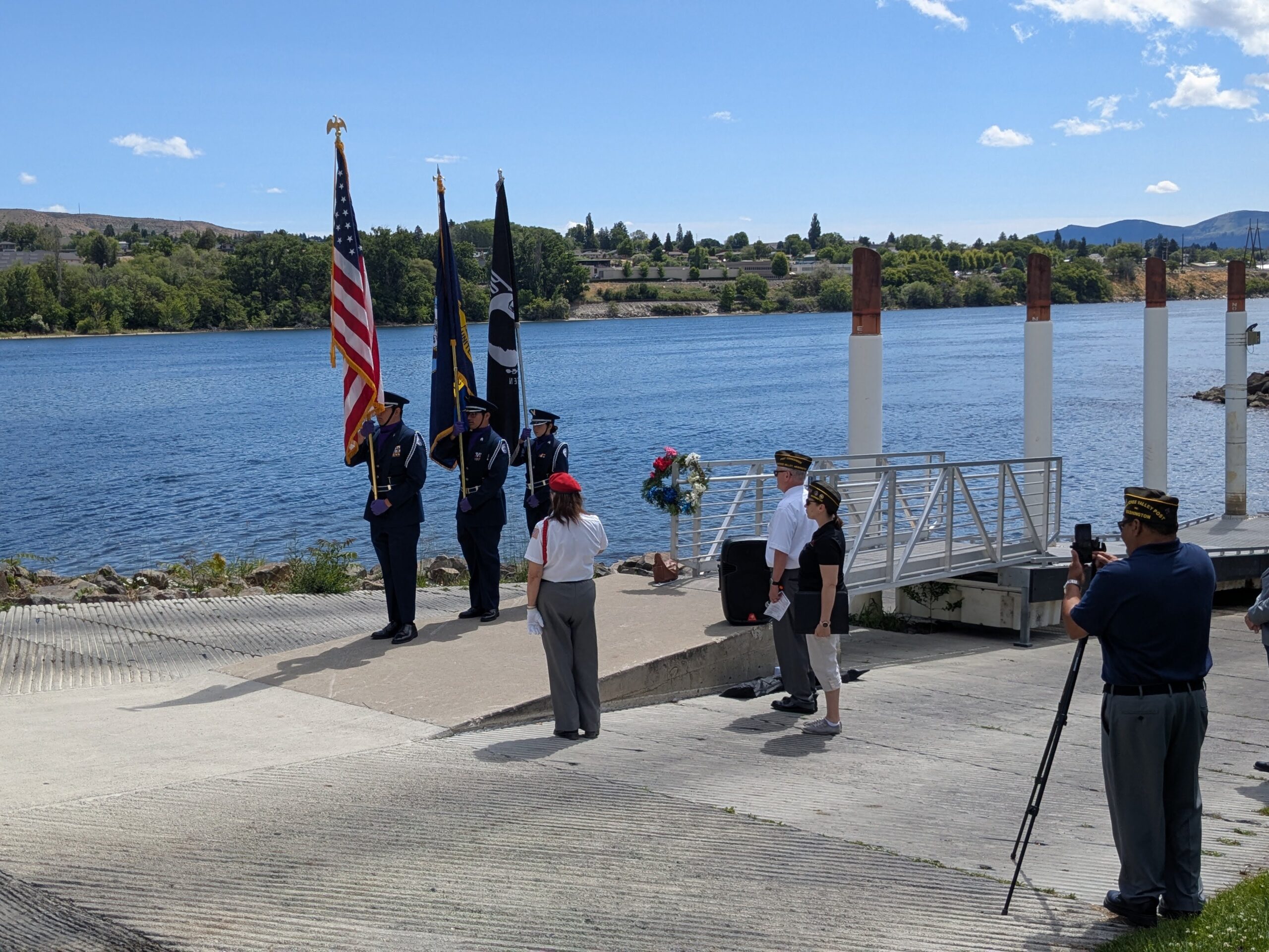 Boat launch jrotc colorguard 3