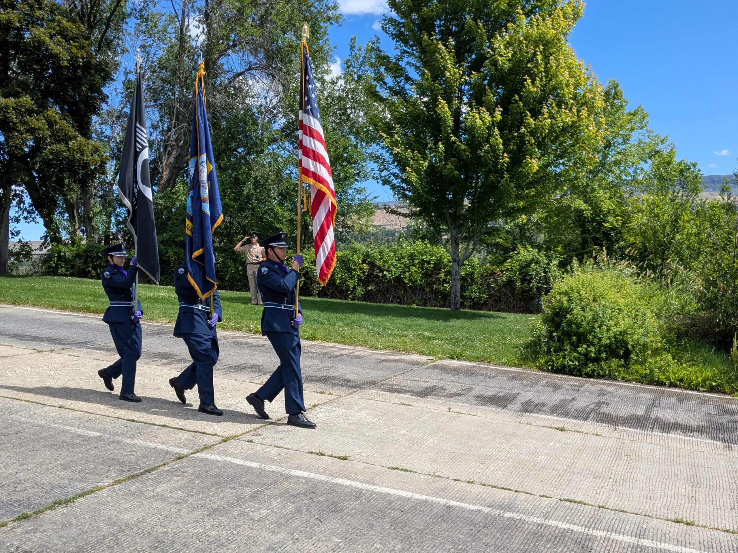 Boat launch jrotc colorguard