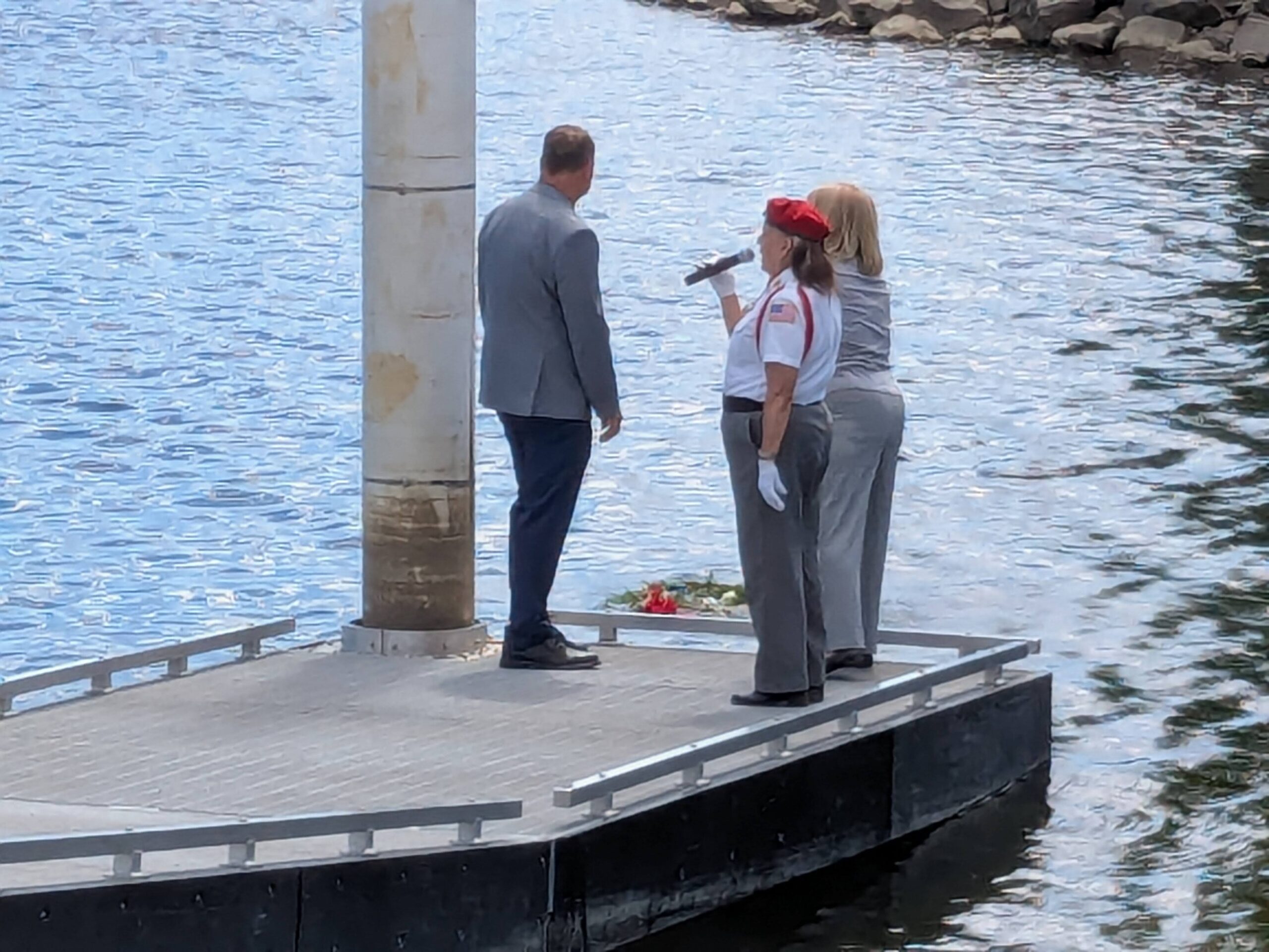 Boat launch lay wreath