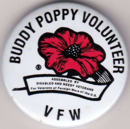 Buddy Poppy Volunteer Pin