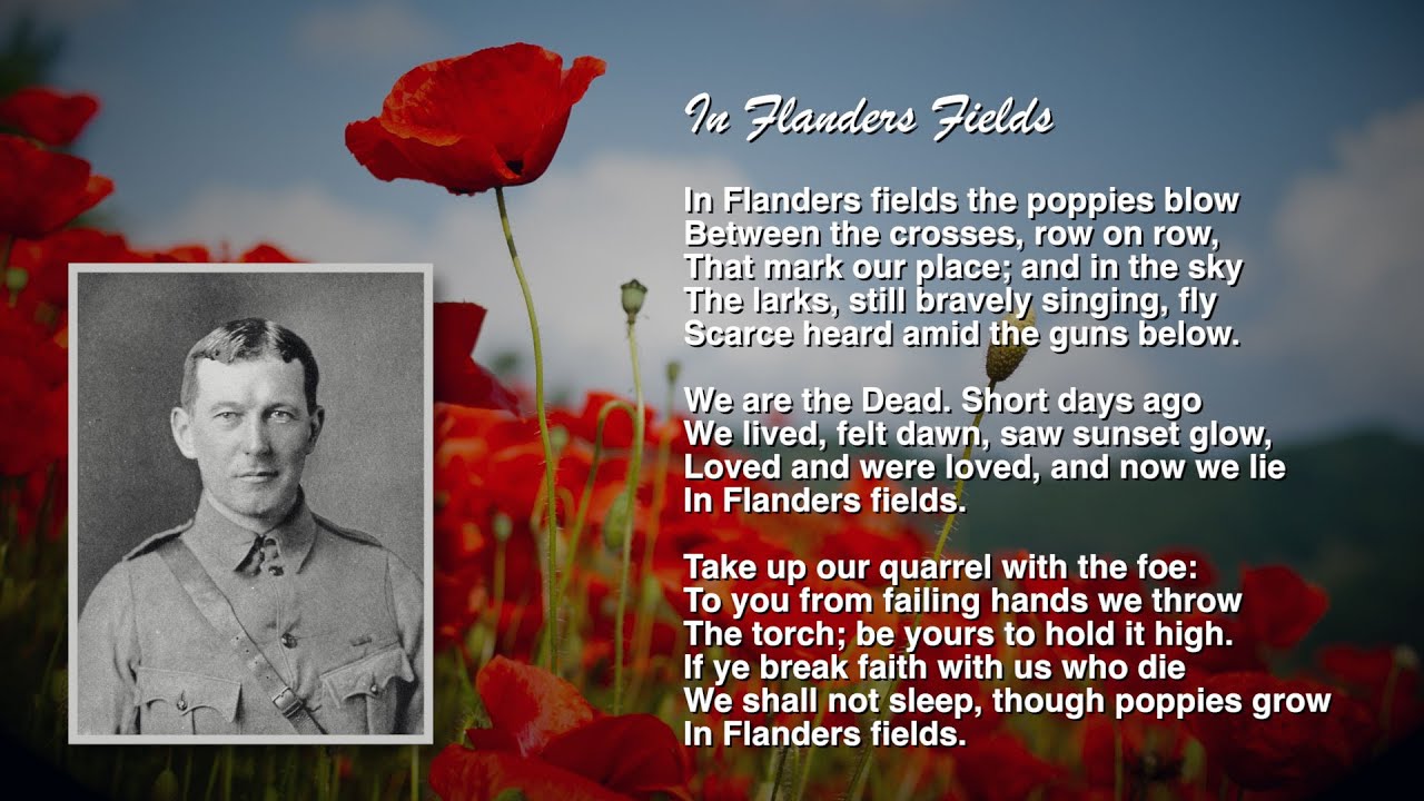 Poem In Flanders Fields Printable