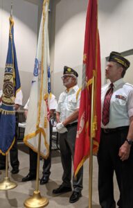 Presenting Colors at Purple Heart Ceremony 07 Aug 2024