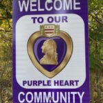 Purple Heart Community Sign